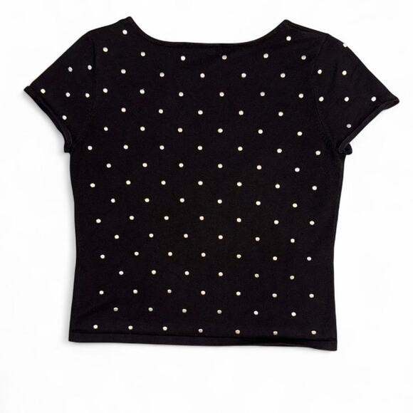 Black polka dot short sleeve - Picture 3 of 3